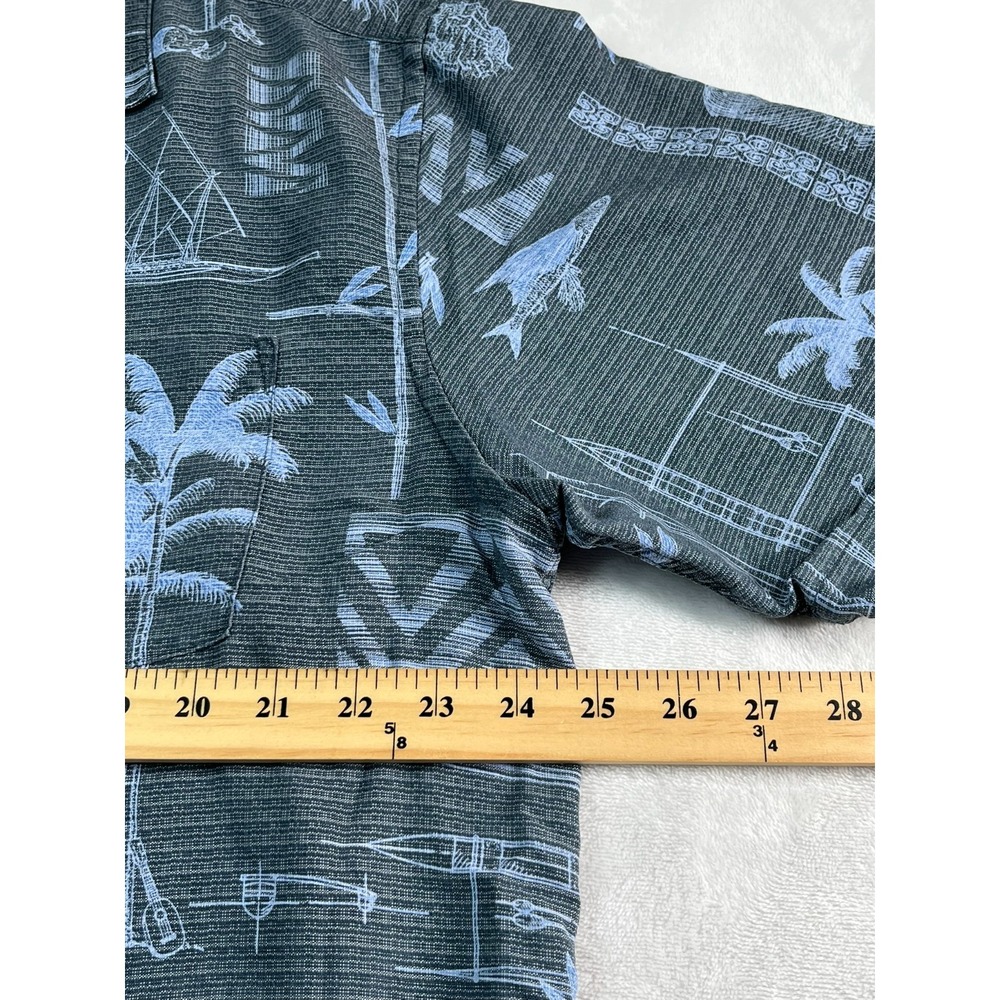 Quiksilver Waterman collection Mens XL Shirt Aloha Button Front Tropical Comfort - Picture 5 of 7